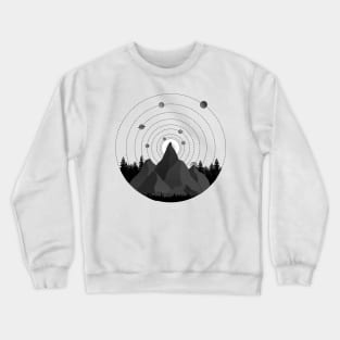 The Universe Moutain (BW Version) Crewneck Sweatshirt